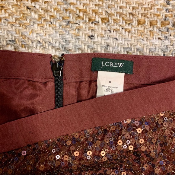 J. Crew purple sequins pencil skirt - Picture 2 of 3